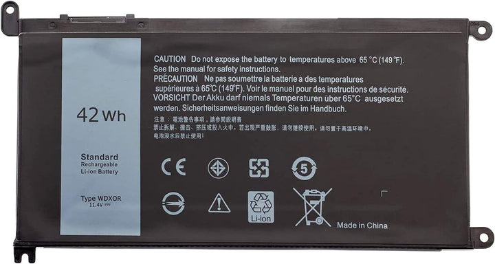 11.4V 42Wh Laptop Akku WDX0R WDXOR für Dell Inspiron 13 5368, 5378, 7368, 7378, Inspiron 15 5568 756