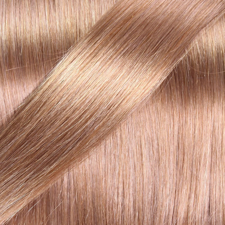 hair2heart Invisible Tape Extensions Echthaar Premium - 10 Tapes 60cm 8/01 hellblond natur-asch #12