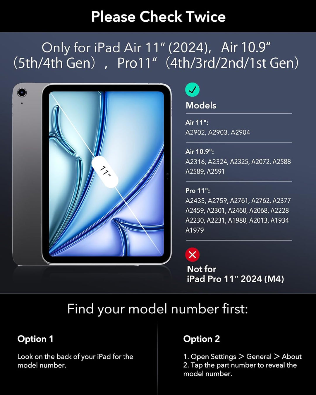 ESR Magnetische Keyboard Hülle, iPad Tastatur Hülle für iPad Pro 11/Air 5/4, magnetischer Ständer, P