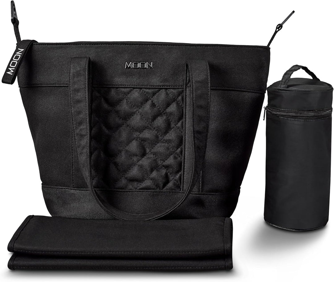 MOON V-SHAPE BAG onyx, Wickeltasche Schwarz, Schwarz