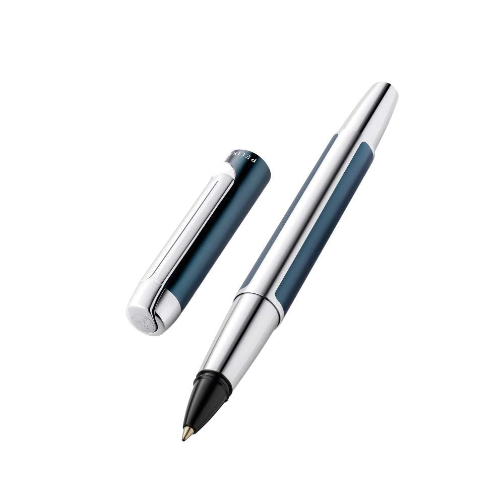 Pelikan 817455 Roller Pura, Petrol, 1 Stück inklusive Grossraummine vom Typ Pelikan 338 Petrol 1 Stü