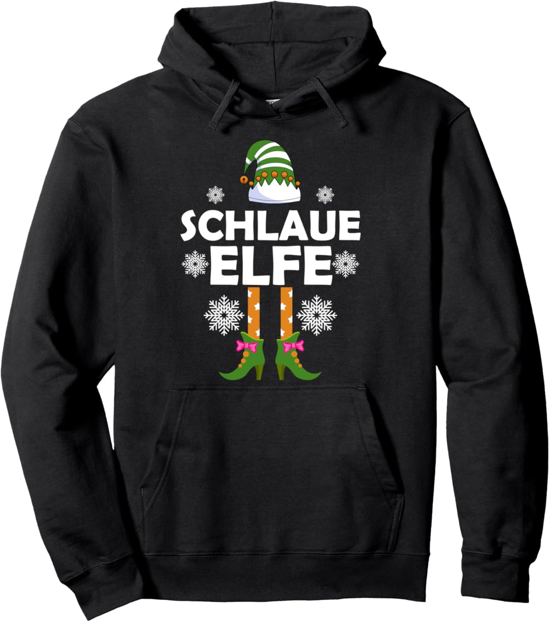 Schlaue Elfe Familien Weihnachts Outfit Weihnachtself Pullover Hoodie