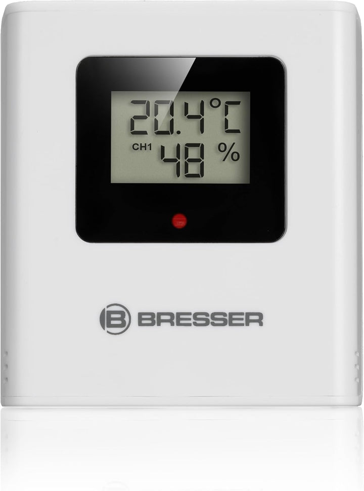 Bresser Funk-Wetterstation mit Aussensensor Temperatur Luftfeuchtigkeit Wettervorhersage Hygrometer