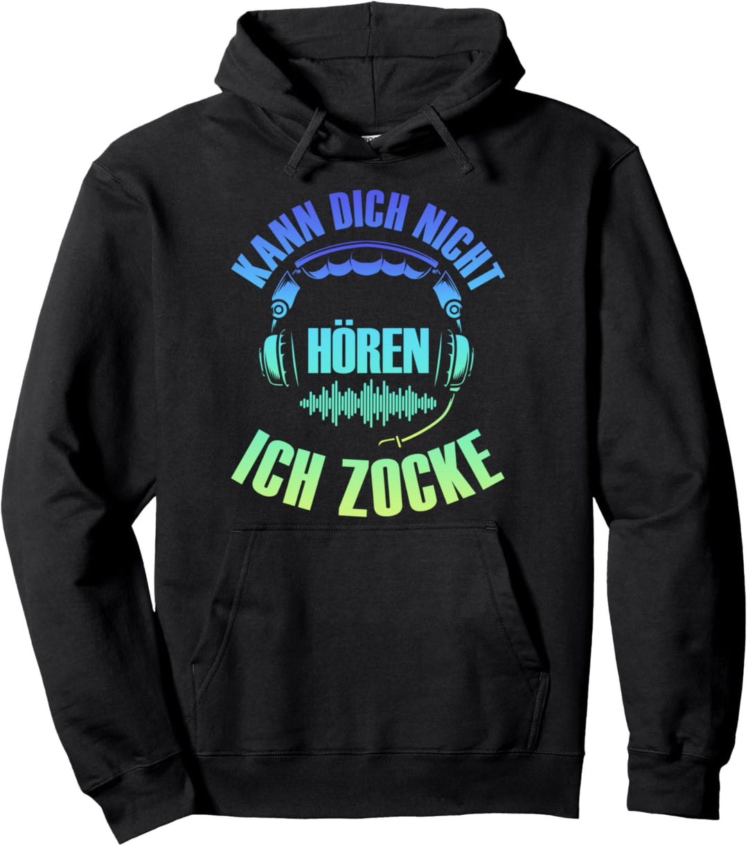 Ich Hör Dich Nicht Ich Zocke Gaming Geschenke Gamer Retro Pullover Hoodie
