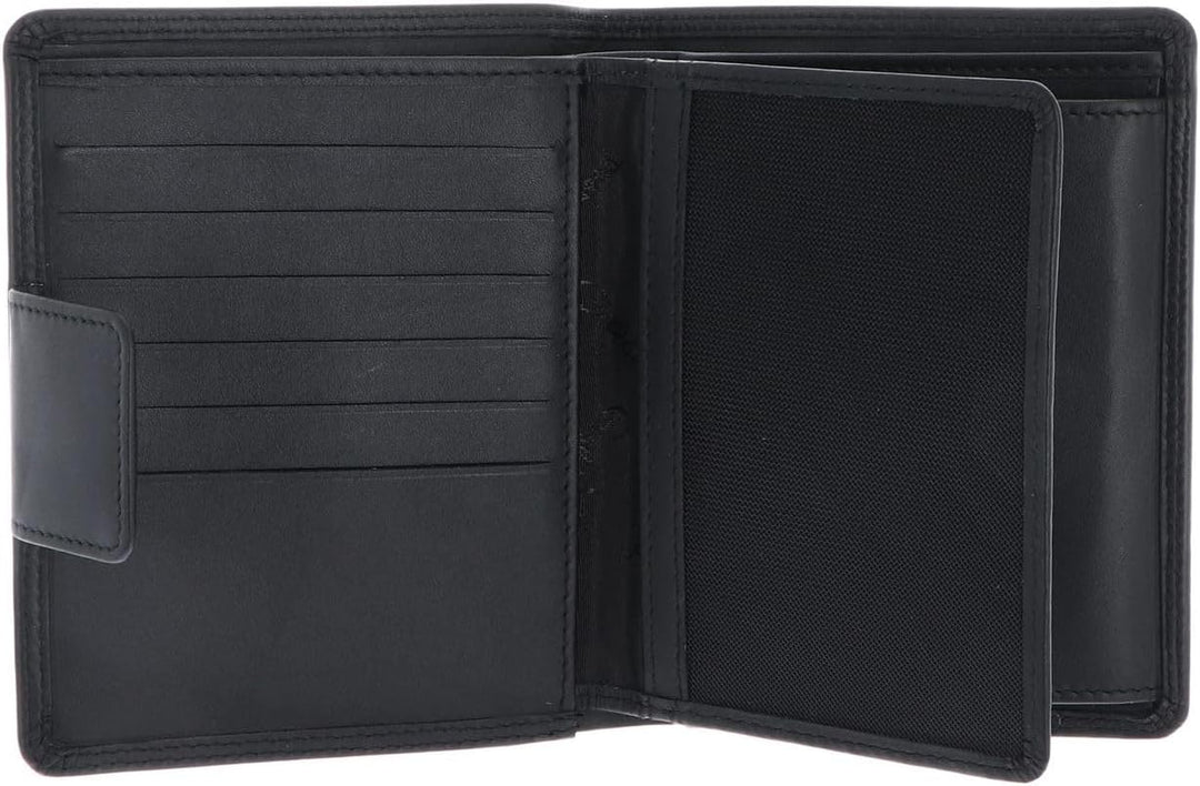 Golden Head Polo RFID Protect Kombischeintasche 12 cm schwarz, Schwarz