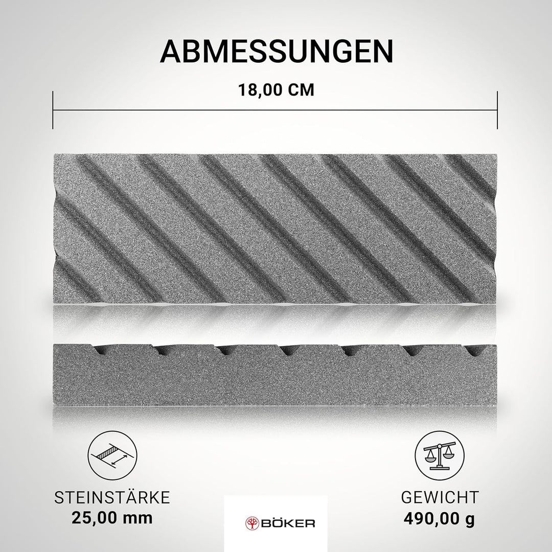 Böker Solingen® Abrichtstein Aus Siliziumkarbid Körnung 220 - Abrichtstein für Wasser-Schleifsteine