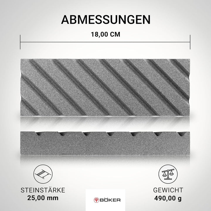 Böker Solingen® Abrichtstein Aus Siliziumkarbid Körnung 220 - Abrichtstein für Wasser-Schleifsteine