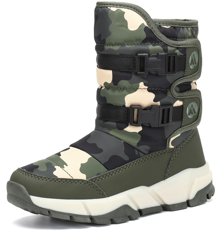 Kinder Winterstiefel Jungen Schneestiefel Mädchen Warm Gefütterte rutschfeste Winter Snowboots Outdo