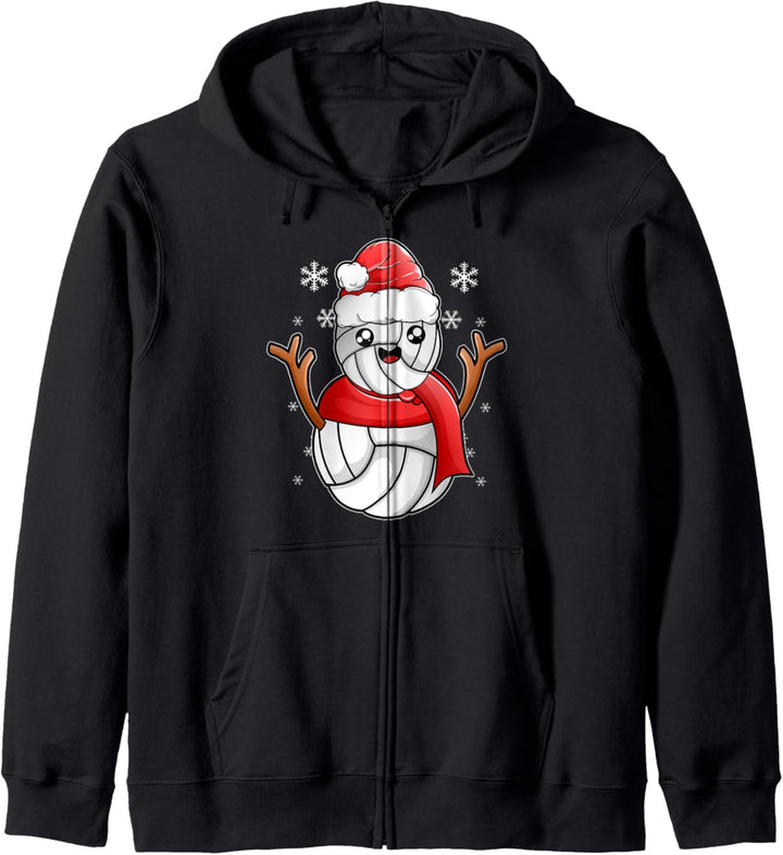 Christmas Volleyballer Sport Xmas Weihnachten Volleyball Kapuzenjacke