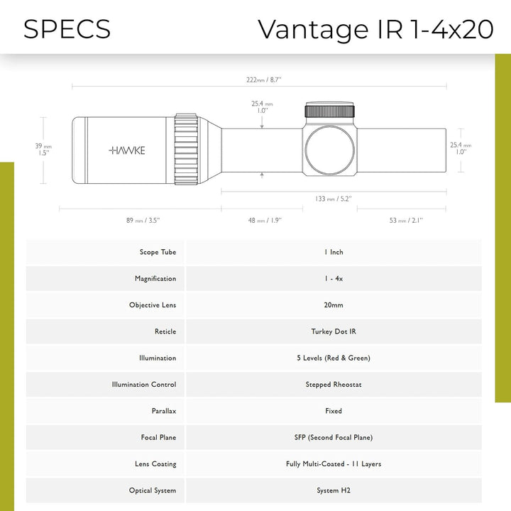 Vantage IR 14205 1-4x20, Taschenbuch