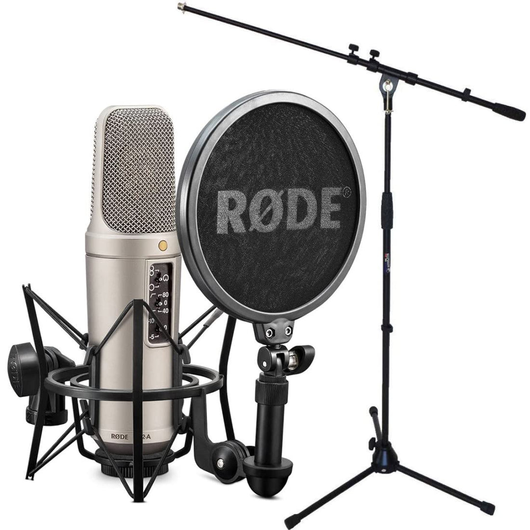 Rode NT2-A XLR Kondensator Mikrofon Set + keepdrum Galgen-Mikrofonständer NT2-A + Galgen-Mikrofonsat