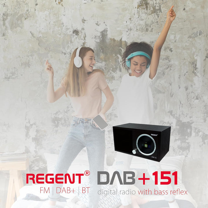 Ferguson Regent Dab+151 Digitalradio DAB Plus Radio mit Bluetooth Lautsprecher FM/DAB/DAB+ Radio UKW