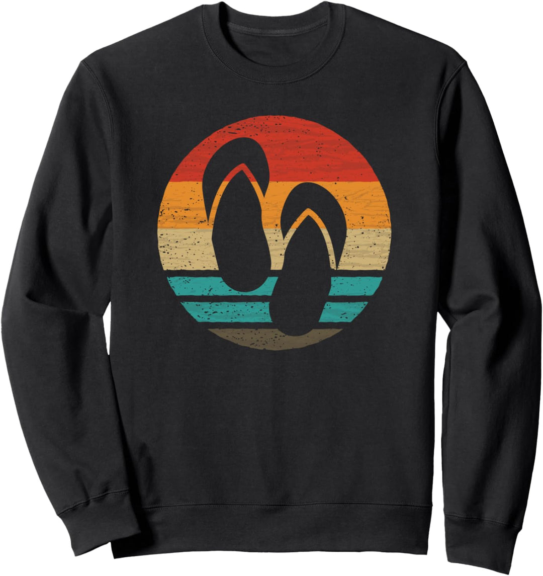 Flip Flops Retro Style Vintage Sweatshirt