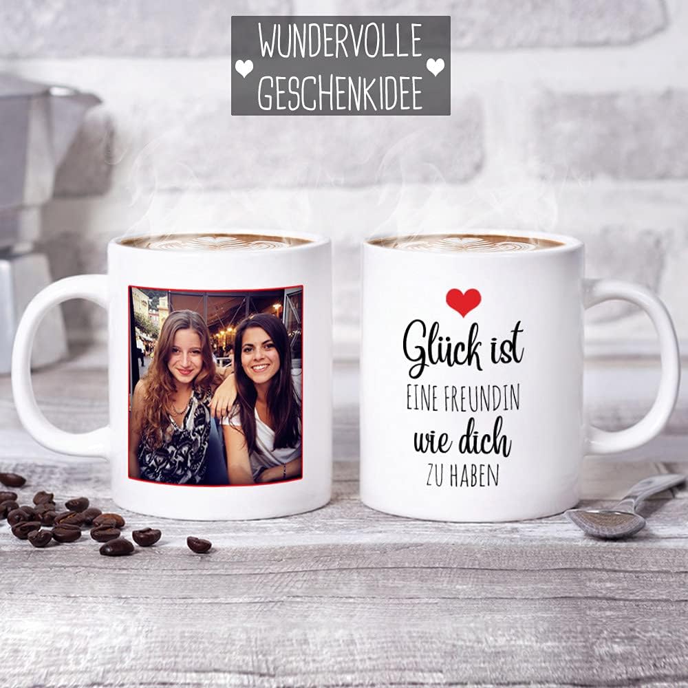 Keramik, Tasse selbst individuell gestalten/Personalisierbar mit eigenem Foto bedrucken/Fototasse/Mo