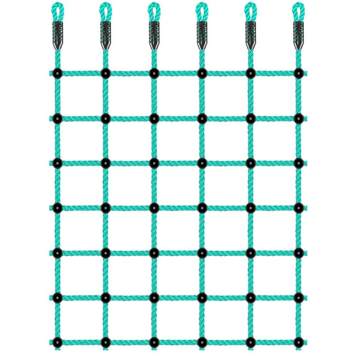 BeneLabel Kletternetz Kinder, 196 x 125cm Klettergerüst Netz Kinderzimmer Netz Nylonseil Leiter Spie