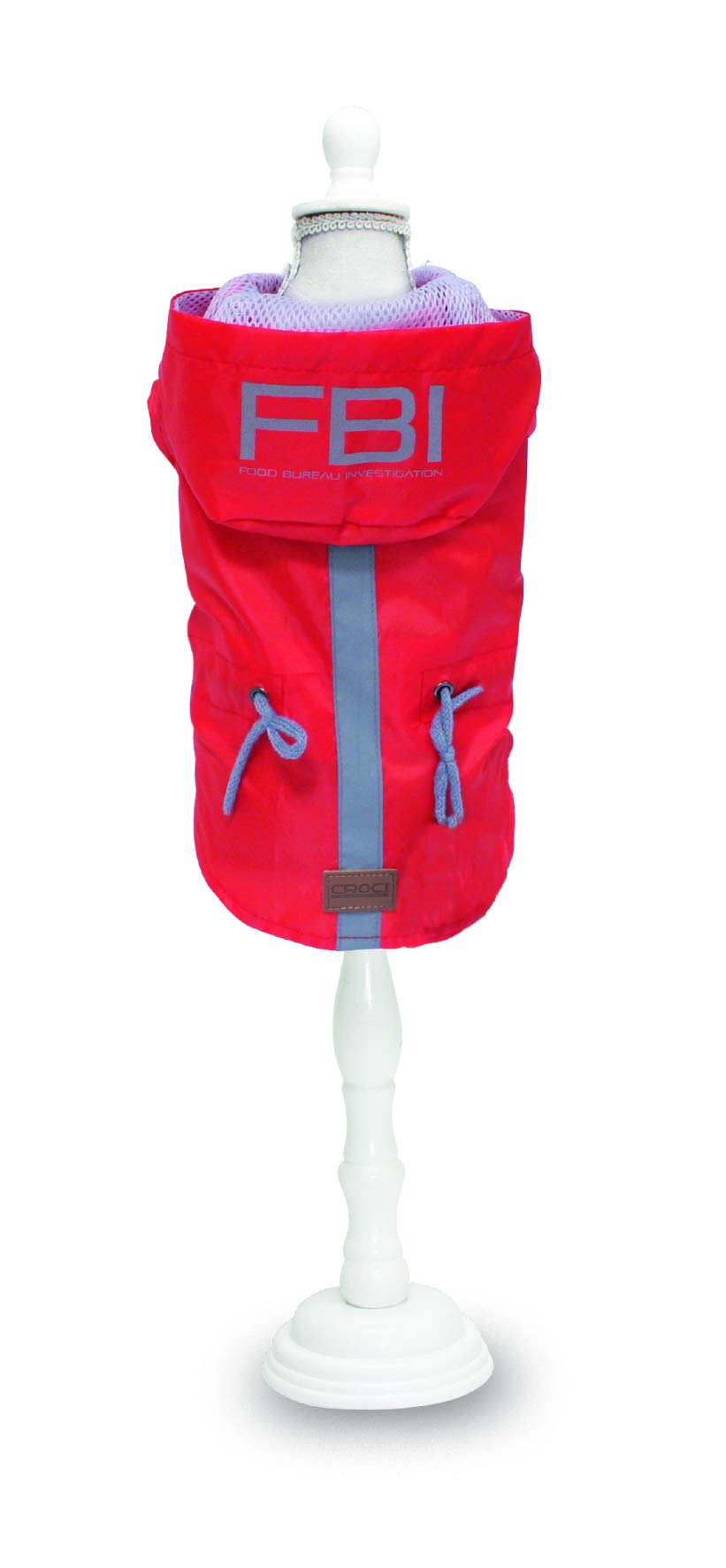 Croci C7274417 Regenjacke Vancouver FBI Red, 60 cm Red 60 cm, Red 60 cm