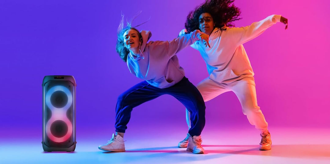 Maginon Party-Soundsystem PS-60-60 Watt-RMS, TWS-Technologie, Bluetooth, AUX, USB, Speicherkarte, Mi