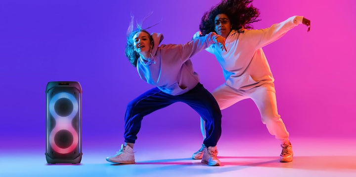 Maginon Party-Soundsystem PS-60-60 Watt-RMS, TWS-Technologie, Bluetooth, AUX, USB, Speicherkarte, Mi