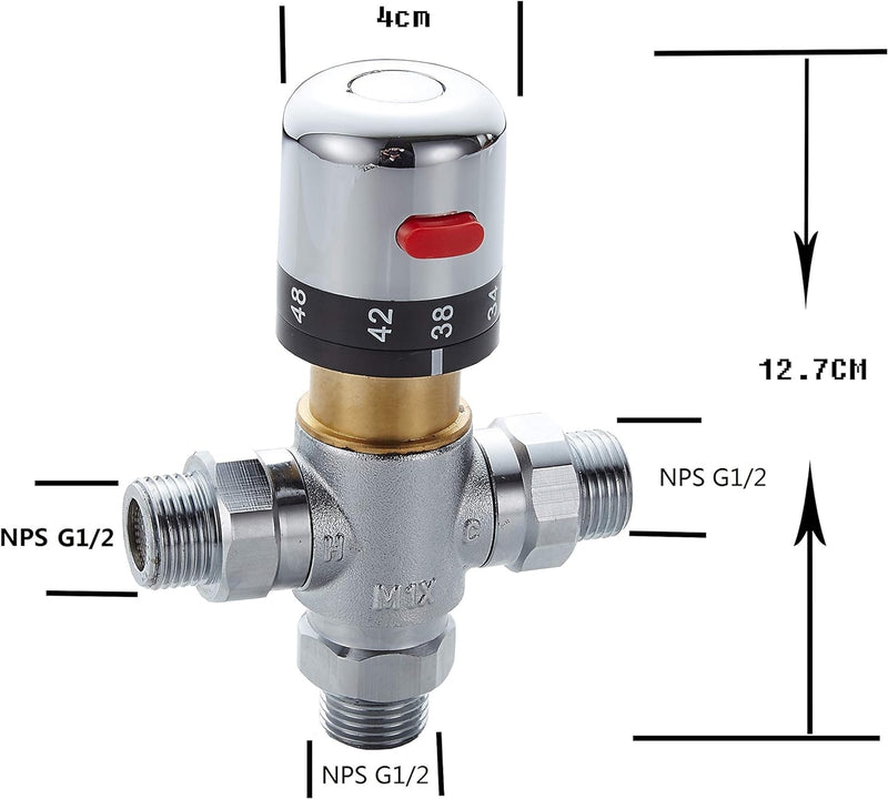 Gangang Ventil Mischen, Messing-gehärtetes Ventil,Mischventil,Thermostatisches Mischventil, Bleifrei