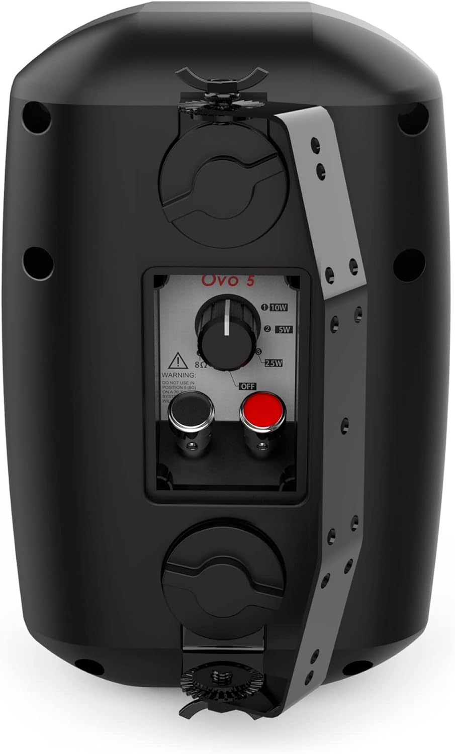 Audibax OVO 5 Black Pareja de Altavoces Pasivos Pared 5 Pulgadas 100v / 8 ohm IP65 Ovo 5 Schwarz, Ov