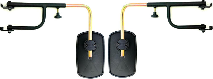 2x Aussenspiegel 260x155 mm ø14-23 mm E20 und Spiegelhalter für Traktor LKW Bagger