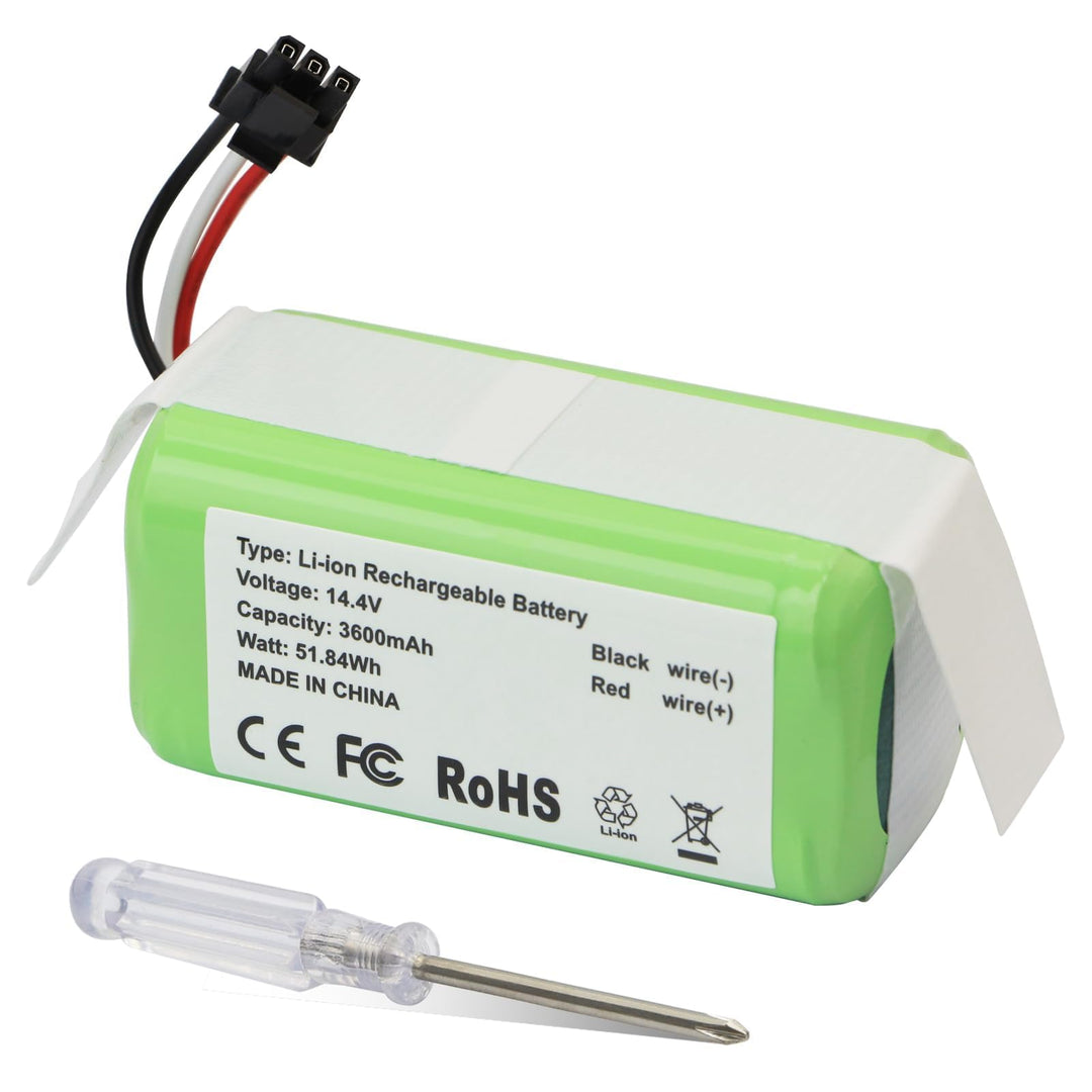 K KYUER 3600mAh Staubsauger Akku Kompatibel mit Qihoo 360 S5 S7 S7 Pro 360 T90 X9 Roboter Vacuum Cle