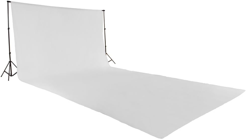 tectake® Teleskop Fotostudio Komplettset Hintergrundsystem inkl. Hintergrund 6x3 m + Tasche - Divers