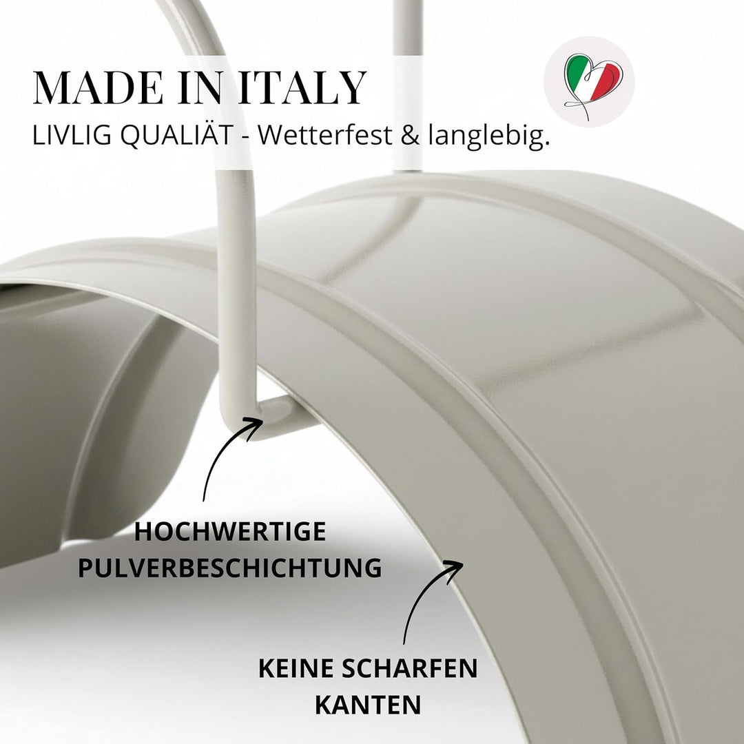 Livlig53 Gartenschlauch Halterung für 1/2 Zoll Schläuche bis 30m aus verzinktem Stahl, Wandhalterung