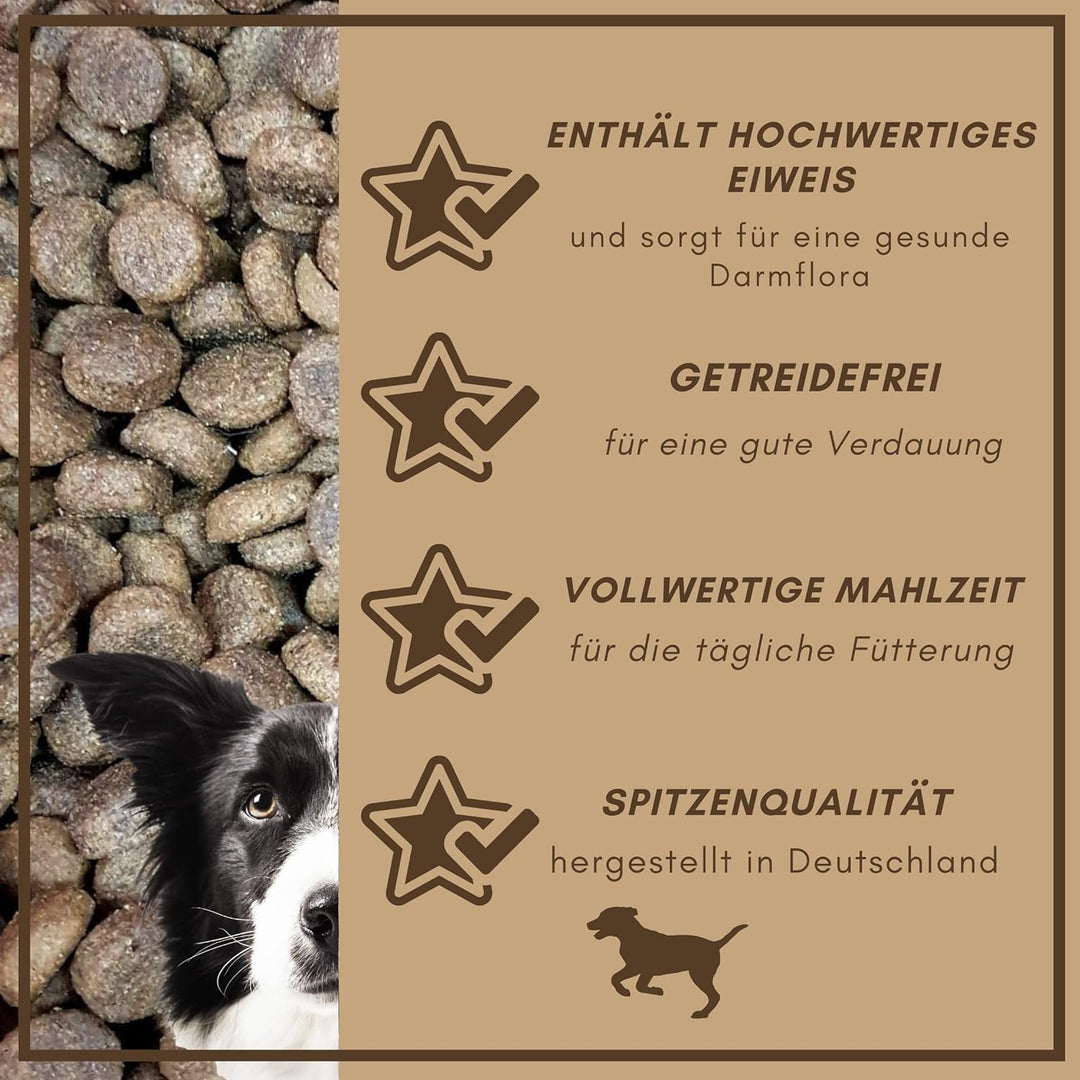 SUPRAVIT Hundefutter trocken Getreidefrei 15kg | Lamm und Kartoffeln | hohe Verträglichkeit | Gute A