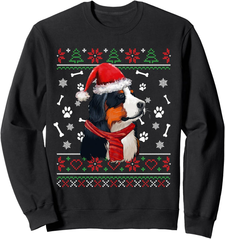 Ugly Sweater Christmas Berner Senner Hund Weihnachten Xmas Sweatshirt