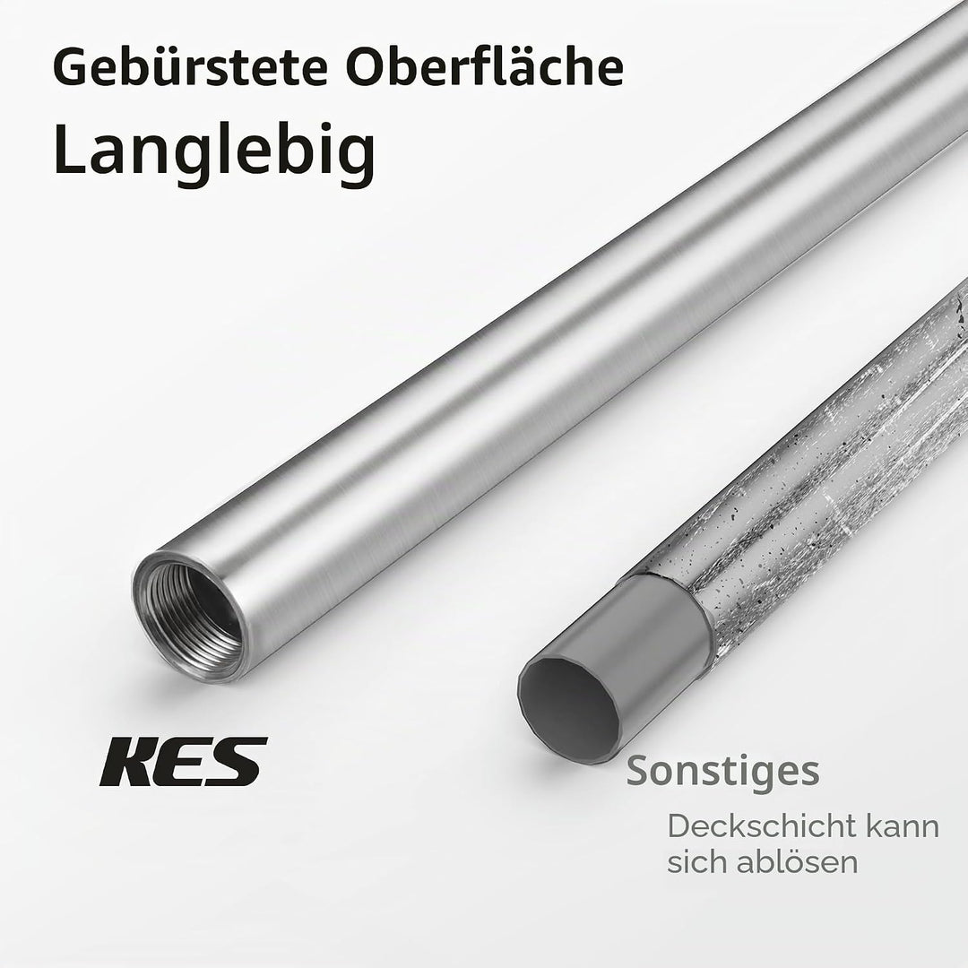 KES WC Toilettenpapierhalter Freistehend Klopapierhalter Edelstahl SUS304 Klorollenhalter Ständer To