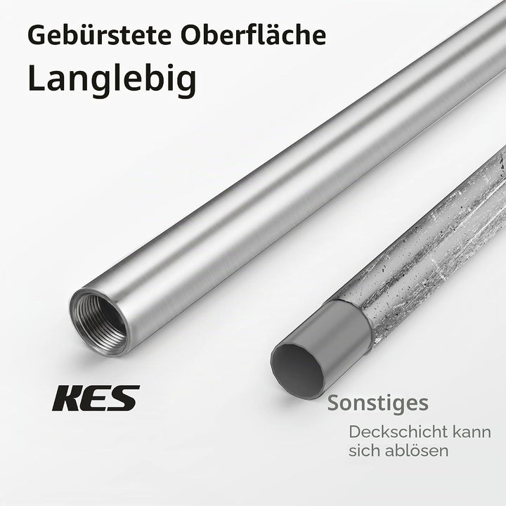 KES WC Toilettenpapierhalter Freistehend Klopapierhalter Edelstahl SUS304 Klorollenhalter Ständer To