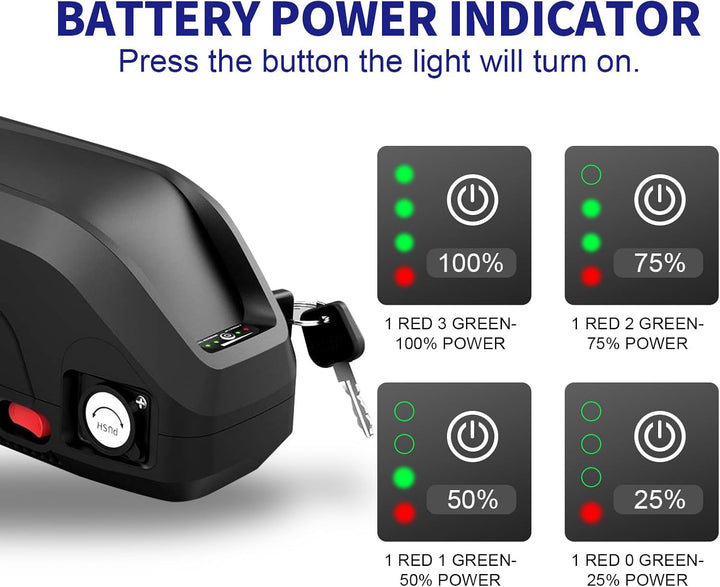 Ebike Hailong Akku 52V 48V 36V Ebike Batterie 10AH 13AH 15AH 17.5AH 20AH Elektrofahrräder Batterie L