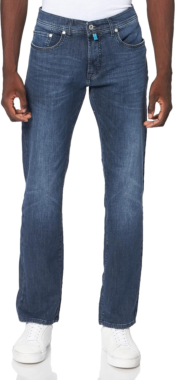 Pierre Cardin Herren Lyon Jeans 33W / 36L Used Blue, 33W / 36L Used Blue