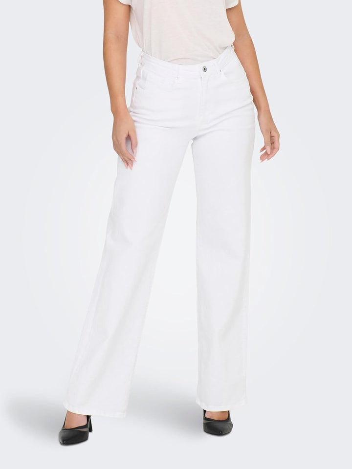 ONLY Female Weit geschnitten ONLJUICY HW Wide Leg DNM REA NOOS 28W / 32L Weiss, 28W / 32L Weiss