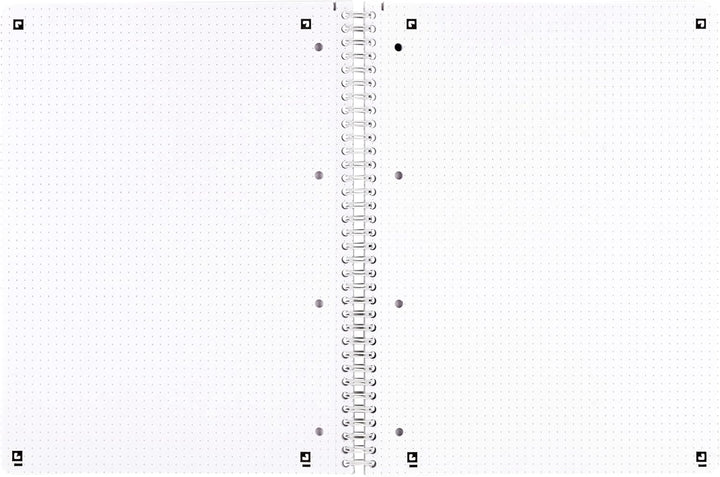 Oxford Touch Collegeblock A4 punktkariert/dotted, 160 Seiten, lichtgrau, 3 Stück Single, Single