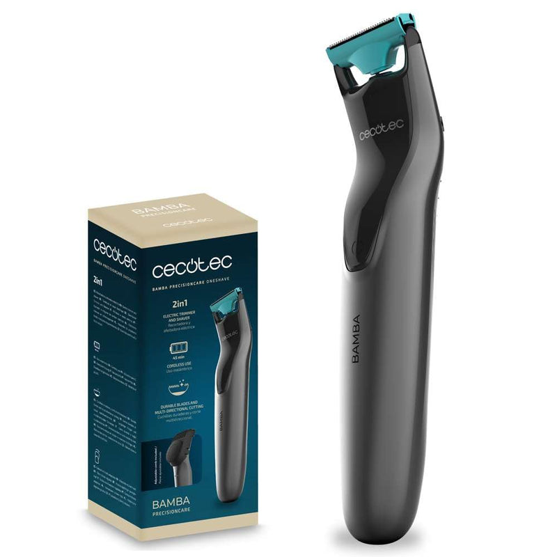 Cecotec 2-in-1 Haarschneidemaschine Bamba PrecisionCare OneShave. Kabelloser Rasierer und Trimmer, 4