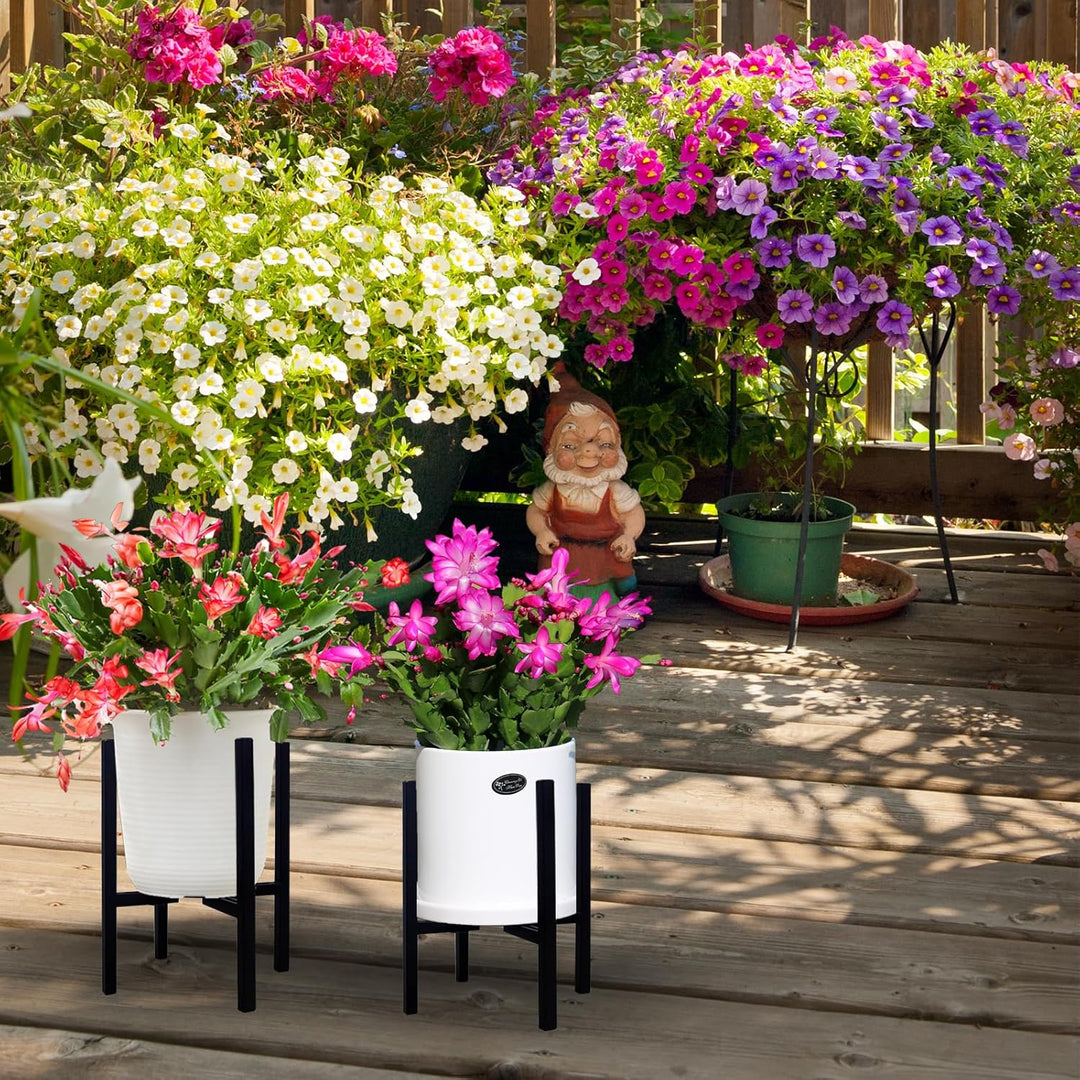 Generisch Blumenständer, verstellbarer Metall Pflanzenständer, Innen und Aussen Wohnzimmer Ecke mit
