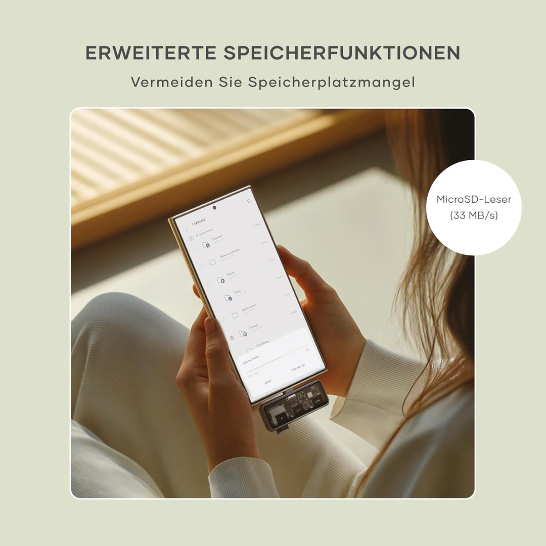 SATECHI 3-in-1 USB-C Hub, 100W PD Ladefunktion, 10-Gbit/s Datenanschluss, 4K mit 60Hz-Videoausgang &