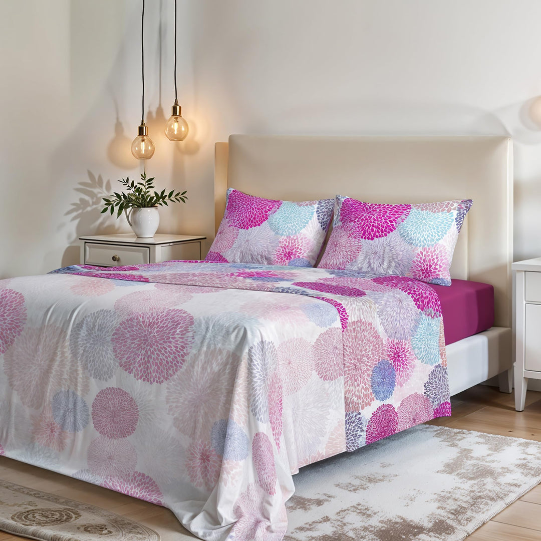 Italian Bed Linen MB Home Italy “Fantasy” Bettwäsche-Set, Soffioni, Doppelbett Soffioni Doppelbett,