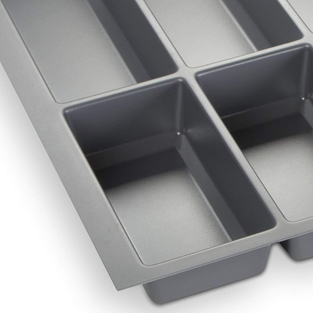 Orga-Box® IV UNIVERSAL Besteckeinsatz Besteckkasten silbergrau für 50er Schublade (473,5 x 426 mm)