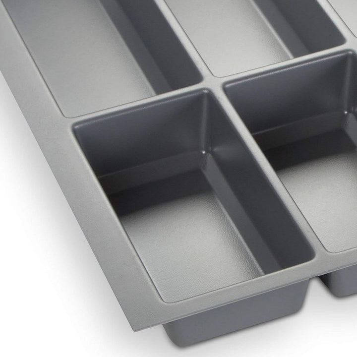 Orga-Box® IV UNIVERSAL Besteckeinsatz Besteckkasten silbergrau für 50er Schublade (473,5 x 426 mm)