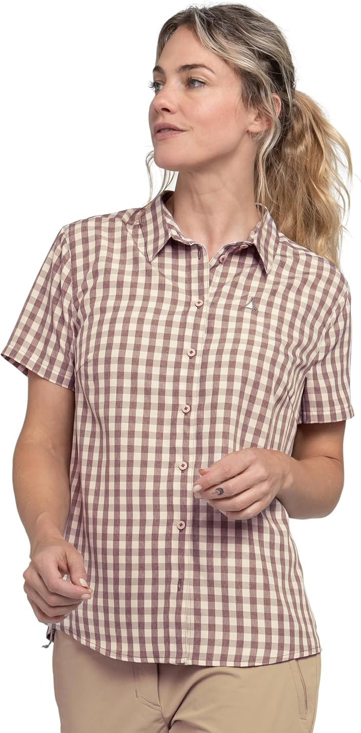 Schöffel Damen Circ Blouse Style Dalfoss WMS Bluse 38 Twilight Mauve, 38 Twilight Mauve