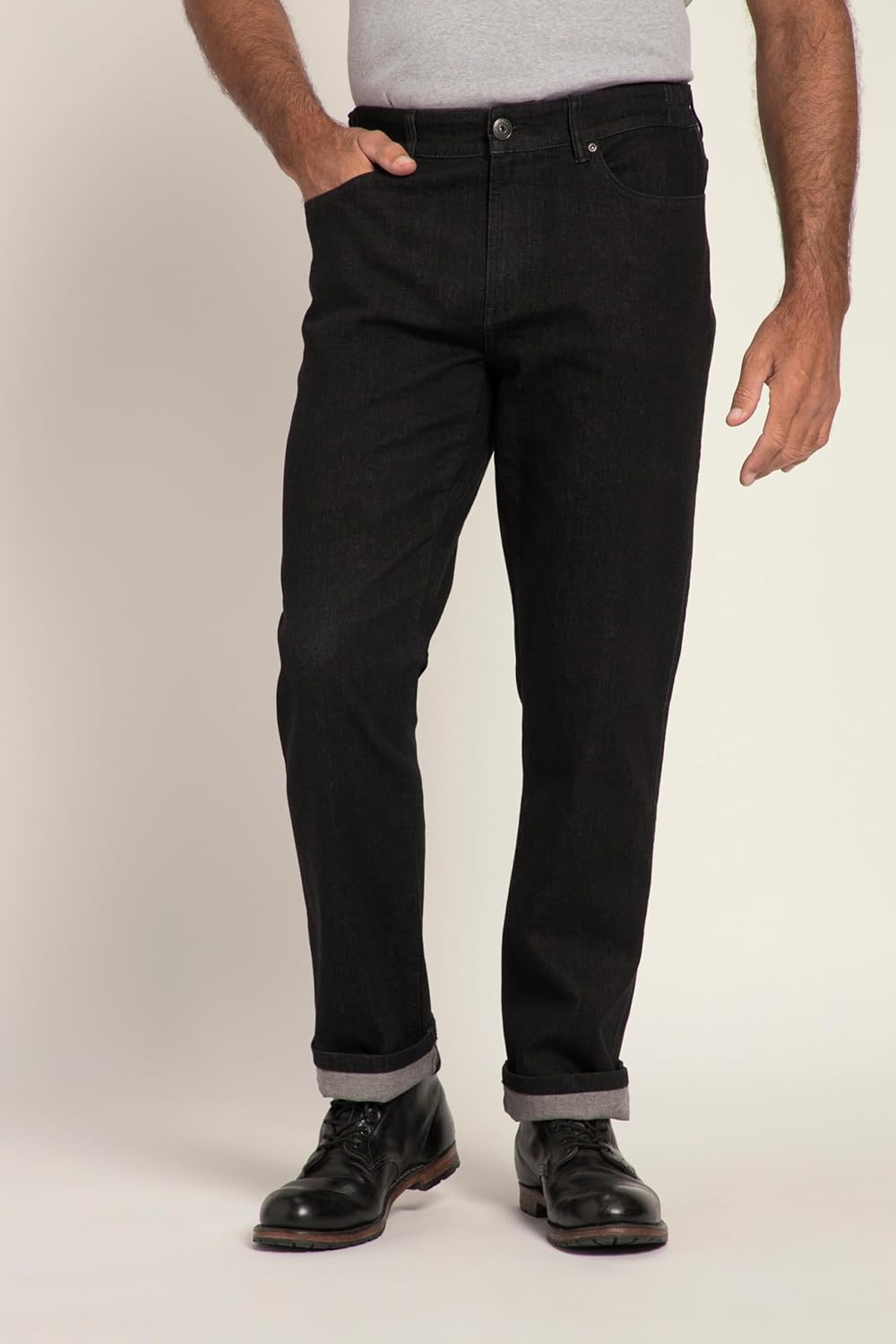 JP 1880 Herren grosse Grössen Übergrössen Menswear L-8XL Traveller-Jeans, Regular Fit, seitlich elas