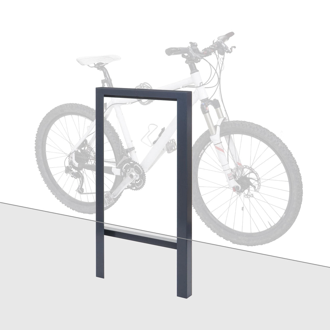 Mendler Fahrradbügel HWC-J74 Fahrradständer Anlehnbügel, verzinkter Karbonstahl Outdoor-pulverbeschi