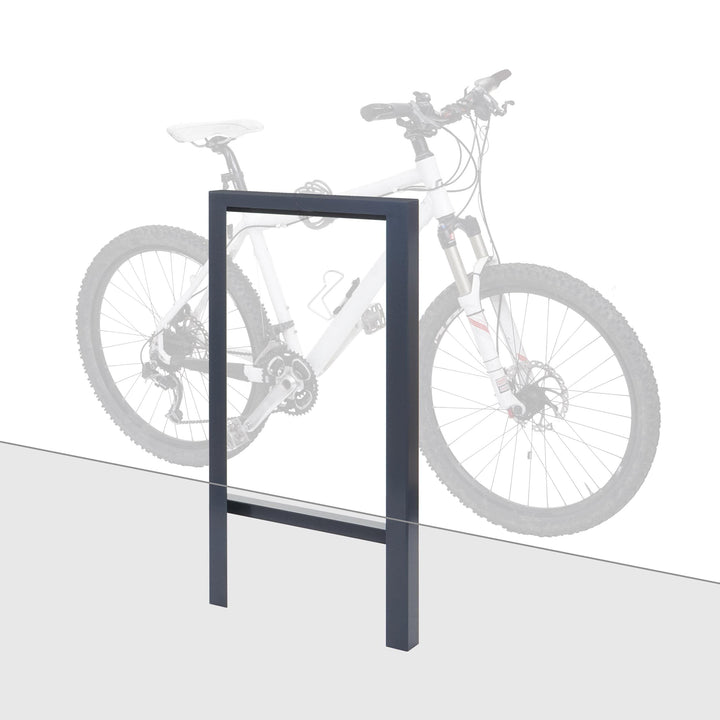 Mendler Fahrradbügel HWC-J74 Fahrradständer Anlehnbügel, verzinkter Karbonstahl Outdoor-pulverbeschi