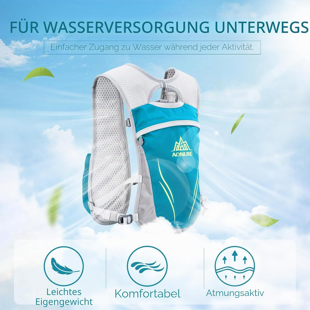 Geila Trinkrucksack, Trinkweste Outdoorsport Trail Marathoner Running Race Leichter Rucksack für Män