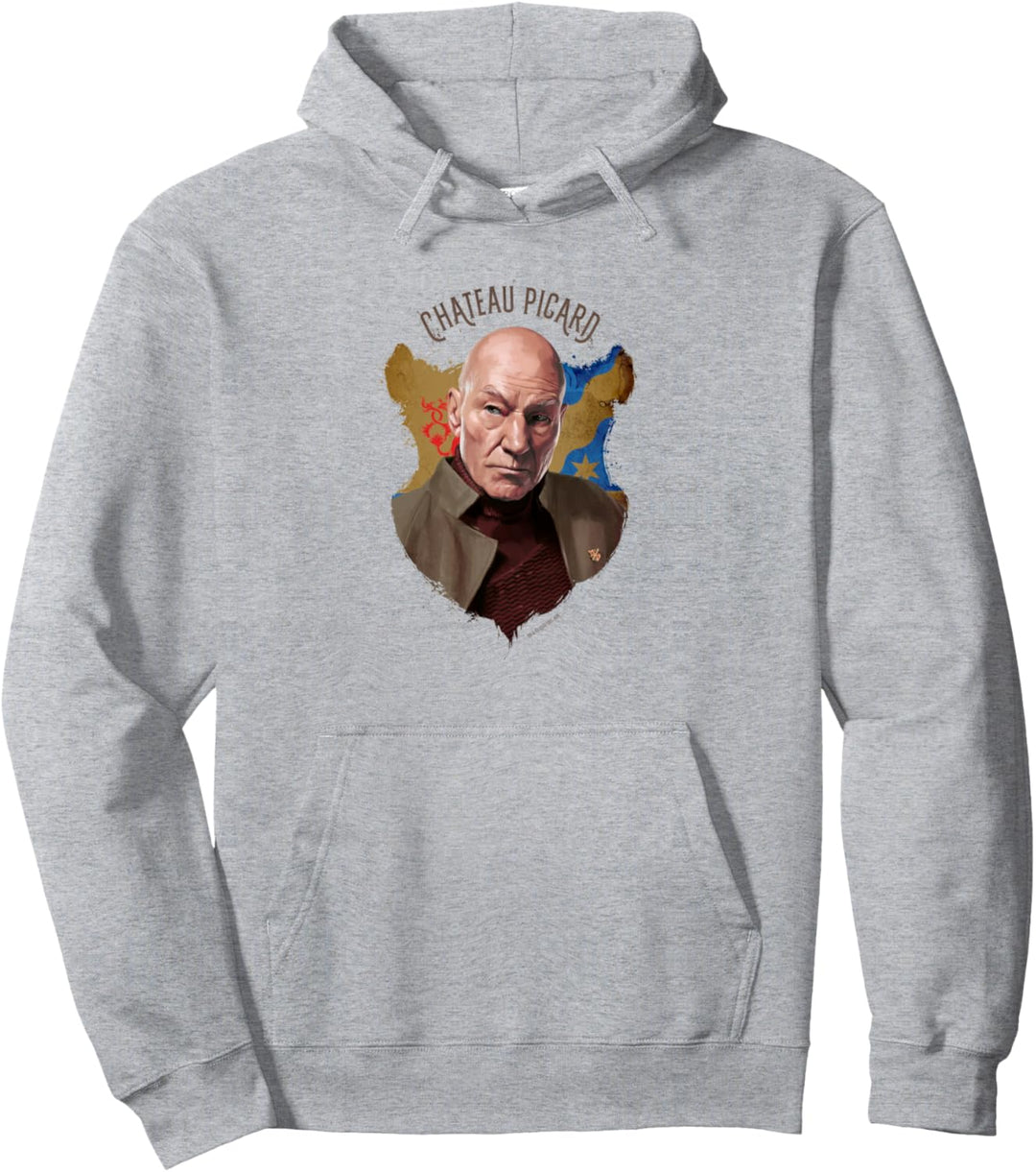 Star Trek Picard Chateau Picard Portrait Pullover Hoodie