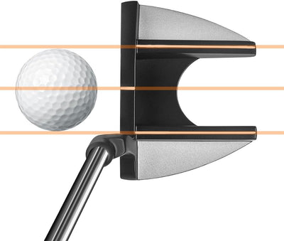 MAZEL Golf-Putter für Herren, rechte Hand, 89,9 cm, MP-002 Double Bend Face Balance Mallet Putter, M