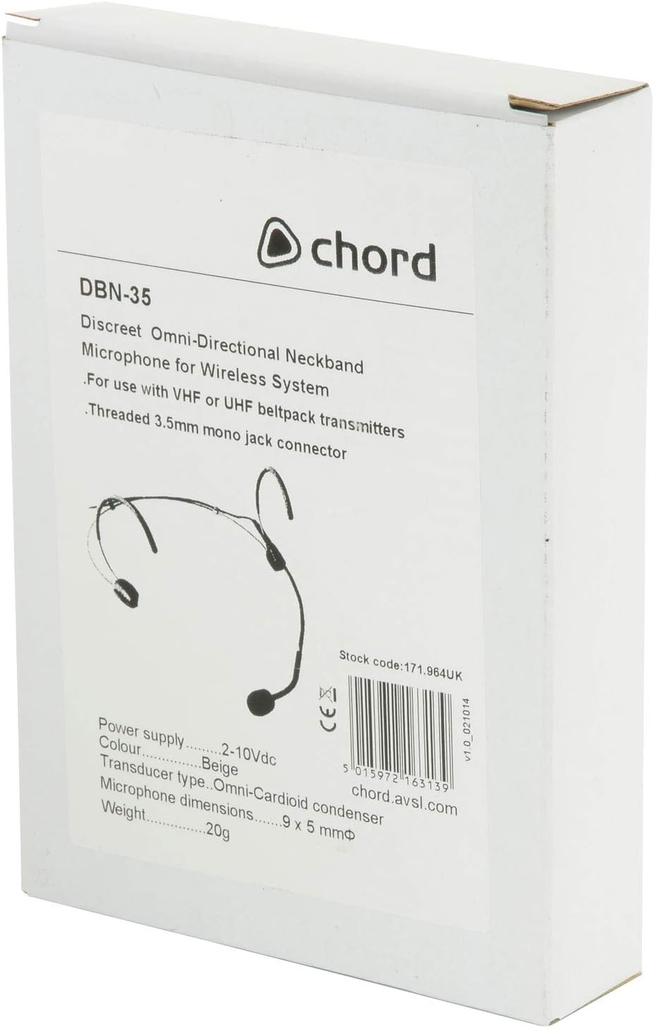 Diskretes Nackenbügel-Headset-Mikrofon in Nieren-Form Boom omnidirectional, Boom omnidirectional